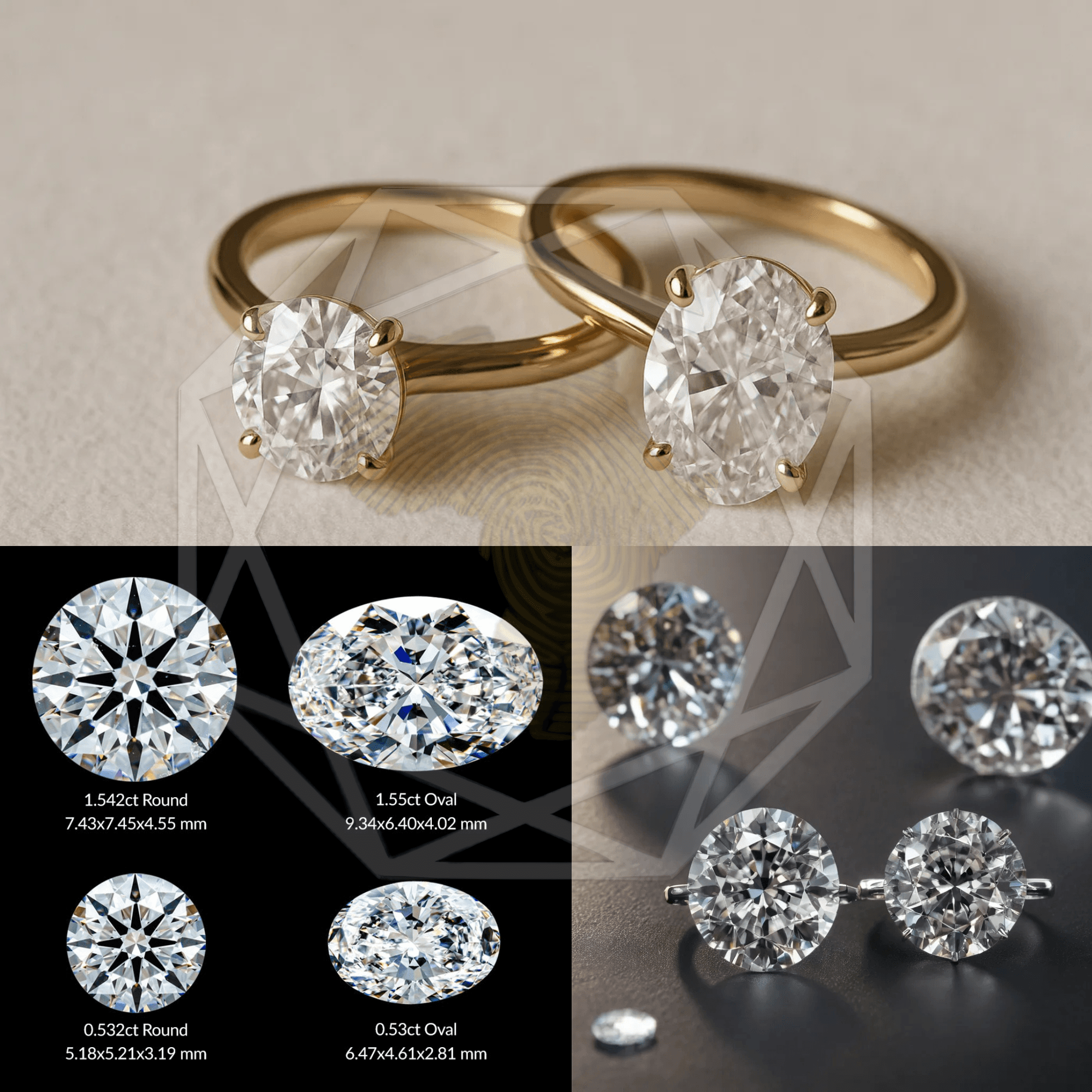 Oval vs Round Diamonds - Which One Really Looks Bigger?